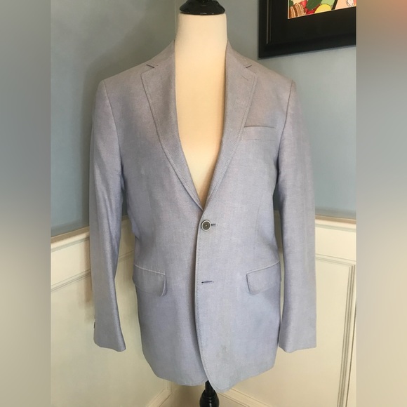 Black Brown 1826 Light Blue Sport Coat Blazer Jacket Sz S